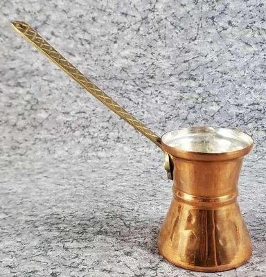 Traditional copper brass coffee pot