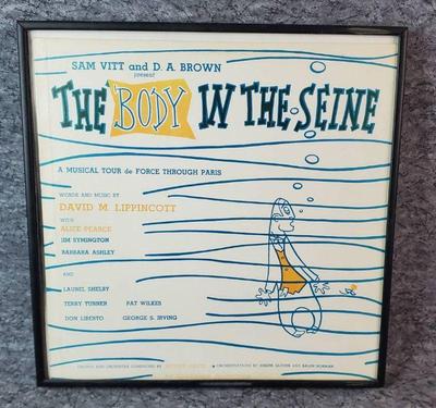Rare 1954 original cast recording the body in the seine album