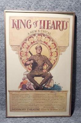 Poster for broadway musical king of hearts