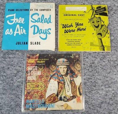 Extended play 45s italian hello rudy piano tunes, wish you were here