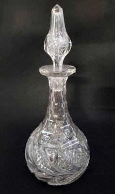 Bohemian lead crystal liquor decanter