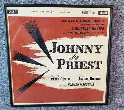 Framed 1960 original cast recording johnny the priest album