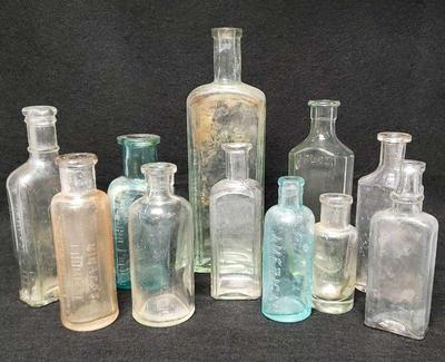 Vintage apothecary bottles