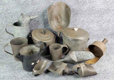Antique kitchenware for garden or decor