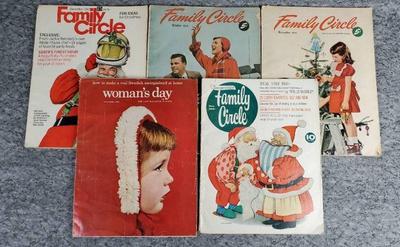 1950s 1960s family circle, woman's day magazines