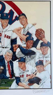 Boston red sox 35th anniversary of 1967 the impossible dream team