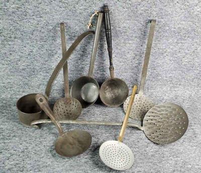 Antique and vintage metal ladles