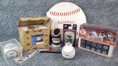 Collectibles red sox baseball, world series