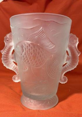Josef frosted vase