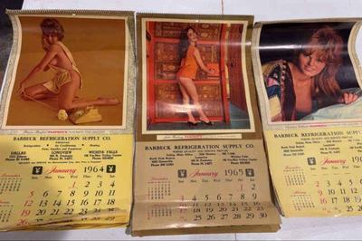 Vintage playboy calendars