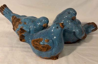 Terra cotta bluebirds
