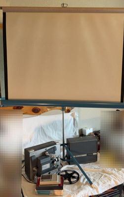 Bell and howell projector screen