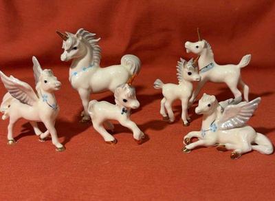 Vintage hagen renaker unicorns pegasus