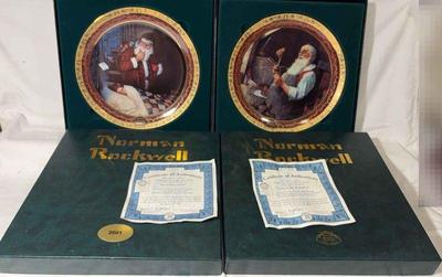 Norman rockwell christmas memories plates