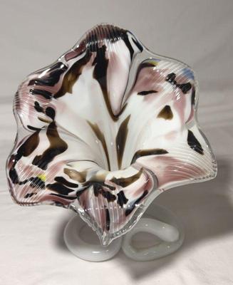 Vintage murano style art glass vase
