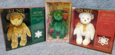 Gund 2004 2005, 2006 christmas yulebeary bears