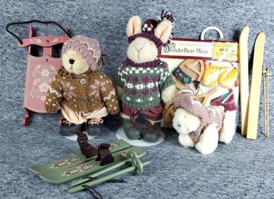 Muffy vanderbear and hoppy skiing adventure set