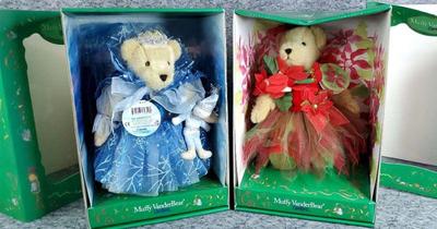 Muffy vanderbear frost princess and poinsettia bear