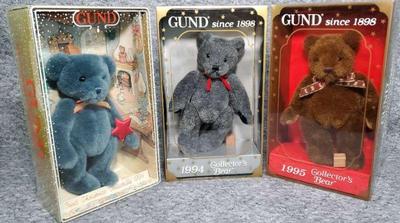Gund 1994 christmas 1994 1995 gundy bears
