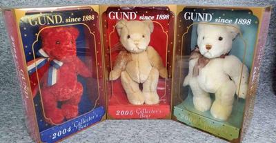 Boxed gund 2004 2005, 2006 gundy bears