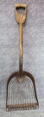 Antique potato shovel scoop
