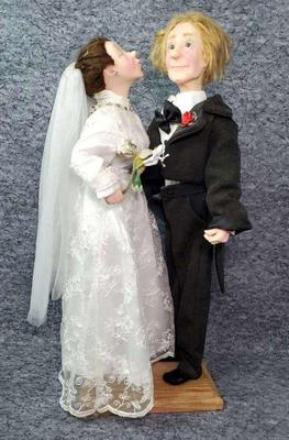 Vintage jacqueline kent collection wedding day doll figures