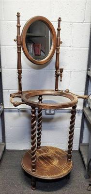 Vintage wooden wash stand
