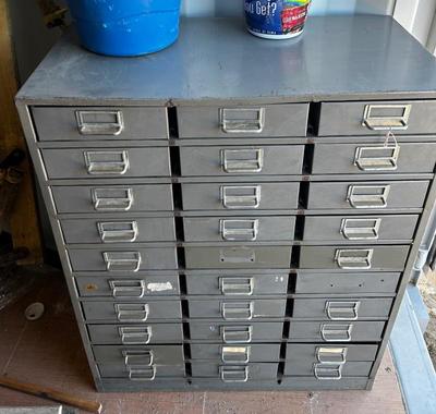 Vintage Hardware Cabinet