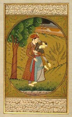 Lot of three fine antique Indo-Persian Mughal paintings