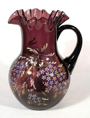 Victorian enameled glass