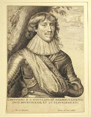 Original etching after Van Dyck, circa 1645