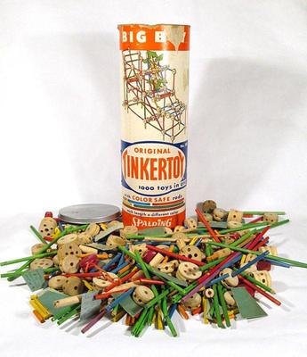 Early set of Tinkertoys, ca. 1959
