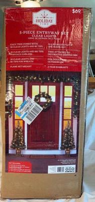 Christmas five piece entryway set