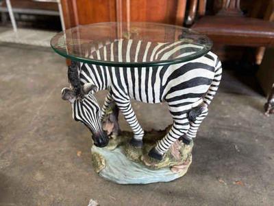 Zebra side table