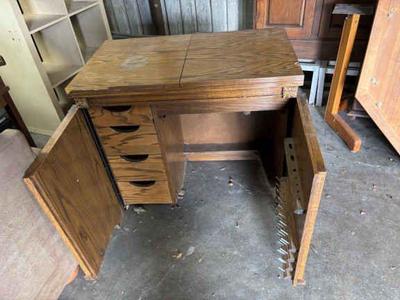 Vintage sewing cabinet