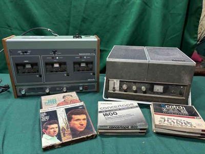 Vintage sony reel to reel and wollensak cassette duplicator