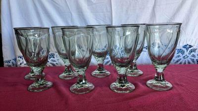Noritake sweet swirl light green goblets