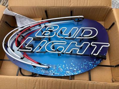 Nib lighted bud light sign