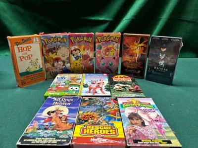 Pokemon vhs tapes plus more