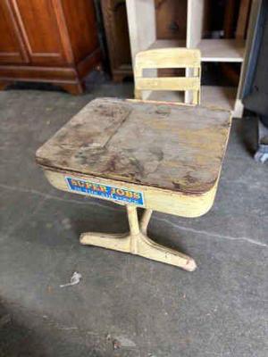 Mid century old school desk