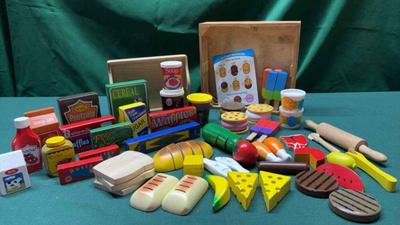 Wooden mellisa and doug ice cream set and much more