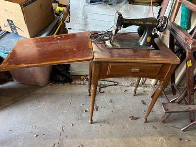 Old singer sewing cabinet