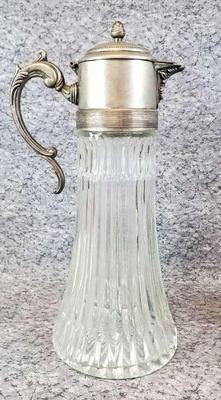 Crystal claret pitcher jug with lid