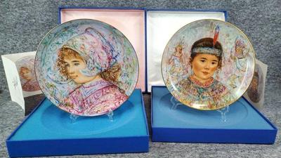Rosenthal edna hibel art collector s plates nobility of children lot b
