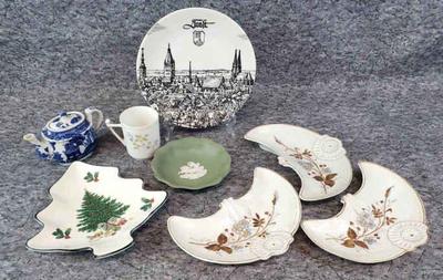 Vintage porcelain occupied japan, wedgwood, bone dishes, christmas