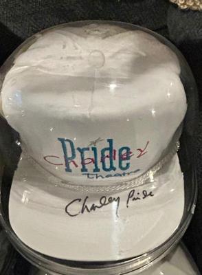 Charlie Pride signed hats 