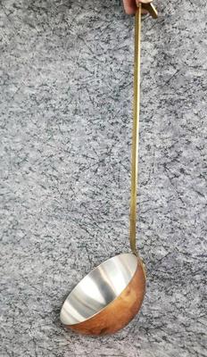 French copper brass ladle