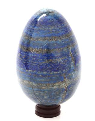 Lot 167 lovely egg shaped lapis lazuli on custom stand
