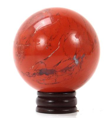 Lot 141 wonderful miniature red jasper sphere