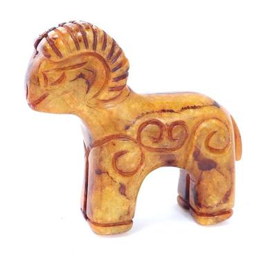 Lot 263 chinese white hardstone carved miniature ram